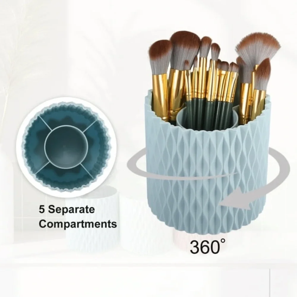 A lot 6 Packs Of Makeup Brush Holder Organizer - 360° Rotating Multi-Purpose